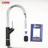 Vòi rửa Konox dây rút Ponte Black nóng lạnh mạ vân đá