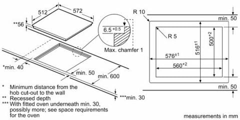 Bếp từ Bosch 4 Vùng nấu PXY601JW1E Serie 8