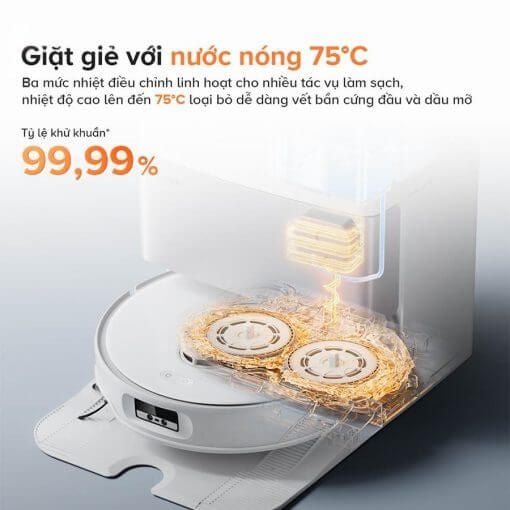 Robot hút bụi lau nhà Roborock QRevo Edge 5V1 (Trắng/Đen)