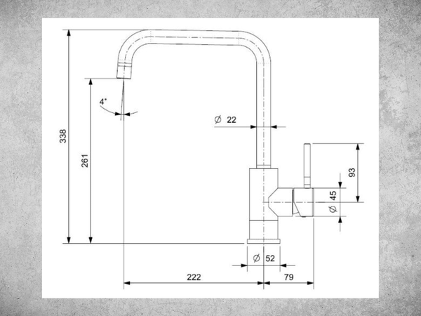 Vòi rửa nóng lạnh Reginox Crystal R30516