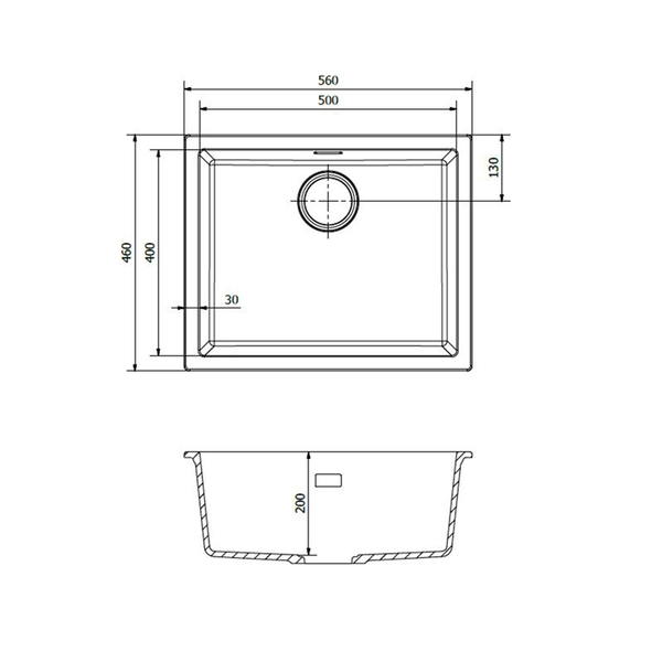 Chậu rửa Reginox 56cm đá amsterdam 50 màu kem R30868