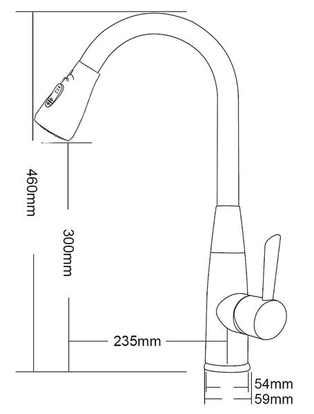 Vòi rửa 2 đường nước Roslerer RL-268