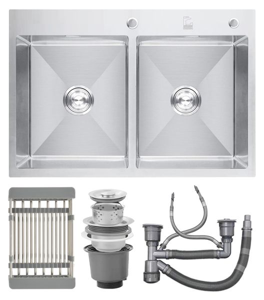 Chậu rửa 2 hố Roslerer 72cm RL01-7245 Cân