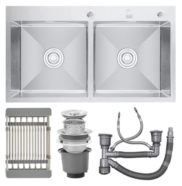 Chậu rửa Roslerer 82,2cm RL04-8245 New Cân inox 301