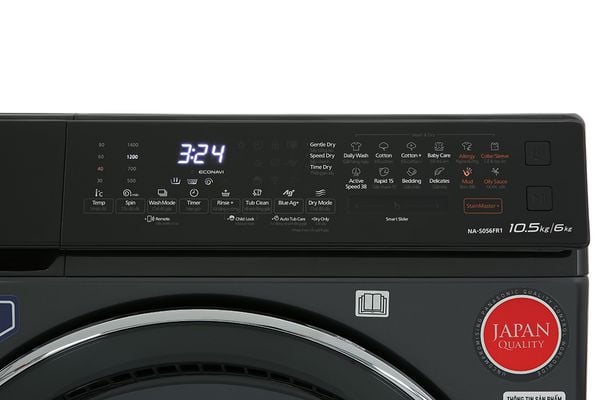 Máy giặt sấy Panasonic Inverter 10.5 kg NA-S056FR1BV