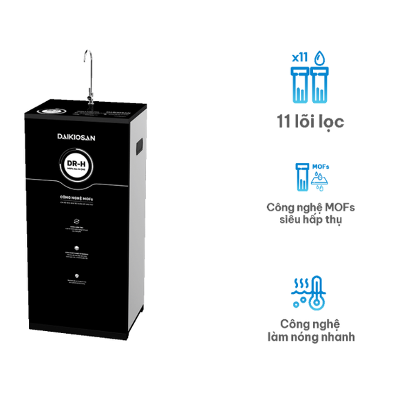 Máy lọc nước RO Dr.H 2D Daikiosan DN101 11 lõi lọc