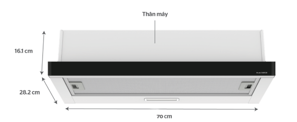 Máy hút mùi Sunhouse SHB6128 70cm