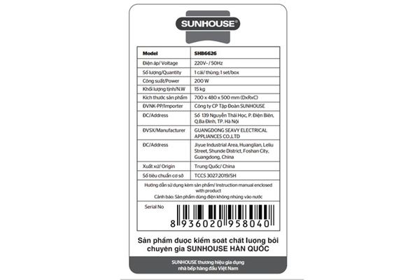 Máy hút mùi kính cong Sunhouse SHB6626 70cm