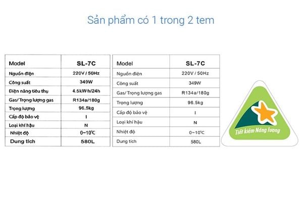Tủ mát Alaska 580 lít SL-7C