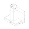 Máy hút mùi treo độc lập 90 cm Malloca SLIM K-4250