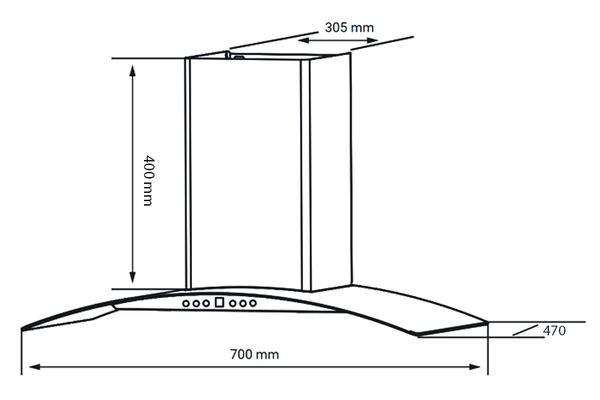 Máy hút mùi Spelier 70cm SP 654MC