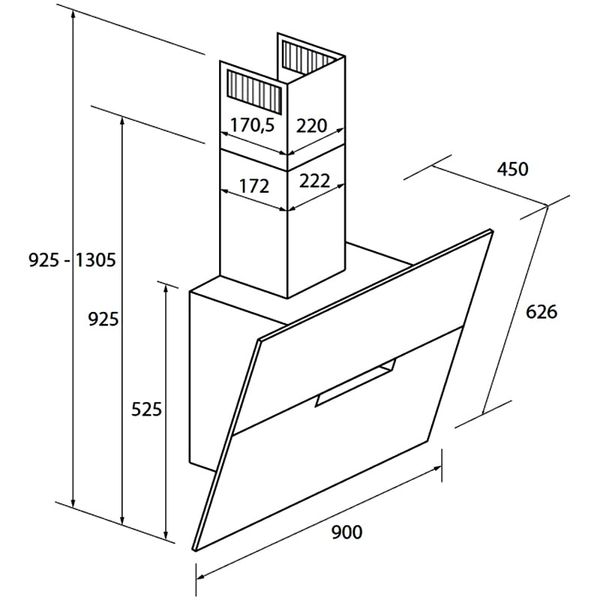 Máy hút mùi Spelier 90cm SP 728A