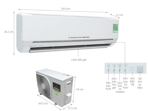 Điều Hòa Mitsubishi 24000Btu 1 Chiều SRK/SRC24CS-S5
