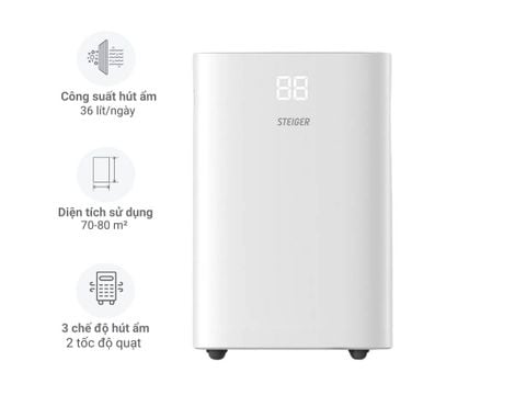 Máy hút ẩm 36 lít Steiger STG-836DW