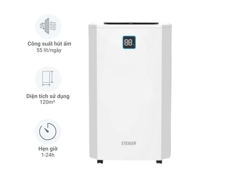 Máy hút ẩm 55 lít Steiger STG-855DW
