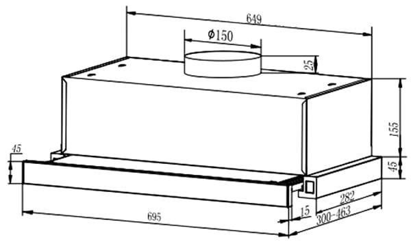 Máy hút mùi Faster SYP 60T