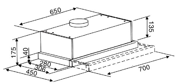 Máy hút mùi Lorca 70cm TA 3005C-70