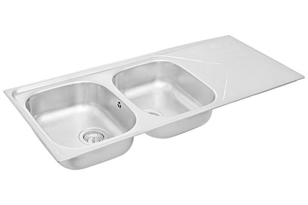 Chậu rửa chén 2 ngăn 1 cánh inox Teka Universe 80 T-XP 2B 1D REV 3½