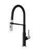 Vòi rửa Konox thân mềm Tema Black nóng lạnh