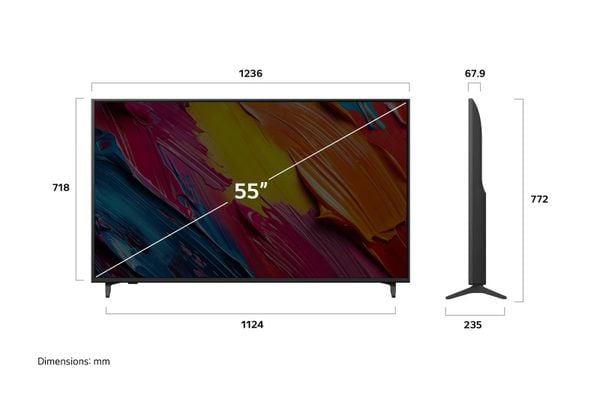Smart tivi LG QNED AI 4K 55 Inch 55QNED70ASA mới 2025