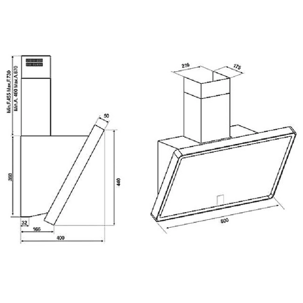 Máy hút mùi Malloca 80CM TIME K-153MB
