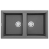 Chậu rửa đá Granite 2 hố Malloca TITANIUM K-45073