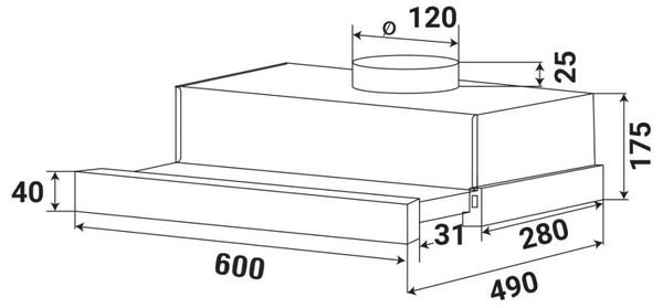 Máy hút mùi Kaff KF-TL600 60cm