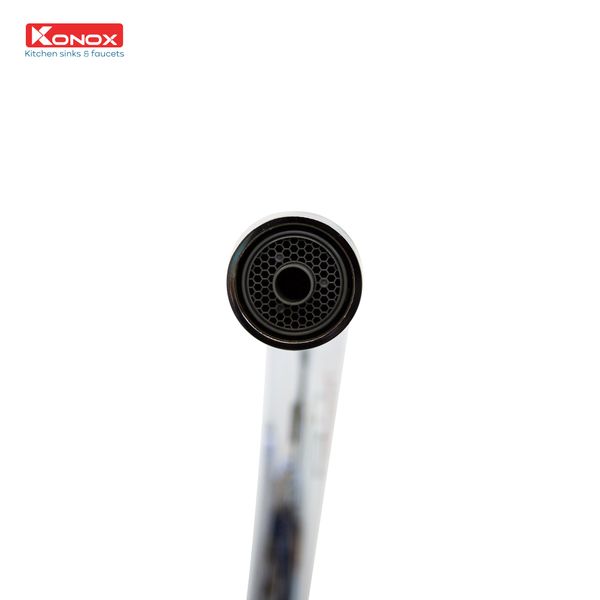 Vòi rửa Konox ba đường nước Trim-Water Black nóng lạnh RO
