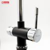 Vòi rửa Konox ba đường nước Trim-Water Black nóng lạnh RO