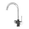 Vòi rửa Konox ba đường nước Trim-Water Black nóng lạnh RO