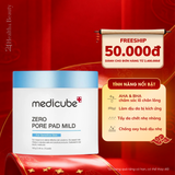  Toner Pad Sạch Lỗ Chân Lông Dành Cho Da Nhạy Cảm Medicube Zero Pore Pad Mild - 70 Miếng 