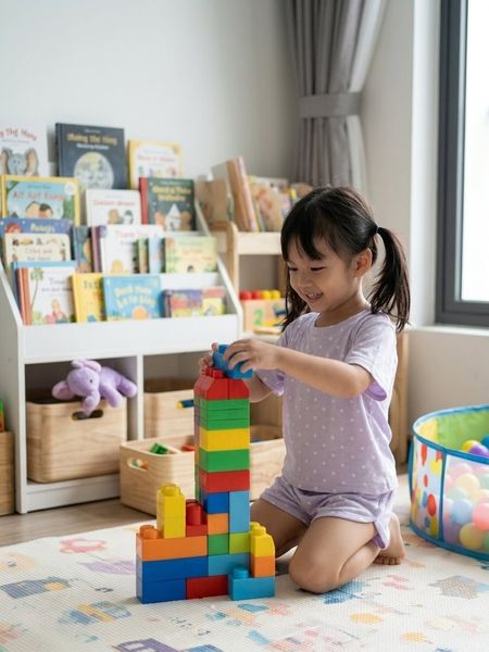 Bộ cộc tay bé gái chấm bi Lá Homewear LC03, bộ đùi cho bé vải Lyocell Cotton quần short năng động 