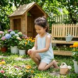  Bộ đùi áo yếm bé gái xô muslin XM02 Lá Homewear, bộ hai dây mùa hè mát nhẹ cho bé 