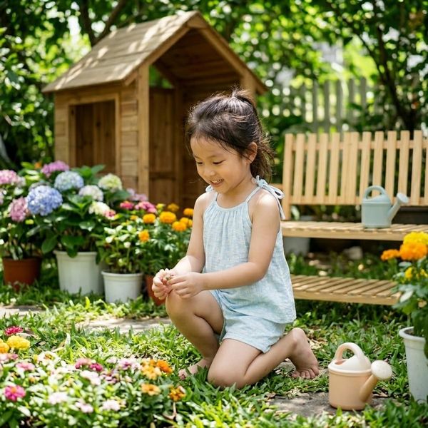  Bộ đùi áo yếm bé gái xô muslin XM02 Lá Homewear, bộ hai dây mùa hè mát nhẹ cho bé 
