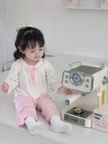  Bộ dài tay cho bé gái sợi sồi Modal Lá Homewear MOD7, đồ ngủ cho bé mềm mát dễ thương 