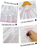  Bộ đùi bé gái sợi sồi Modal Lá Homewear MOD8, đồ bộ cộc tay mềm mát babydoll hoa nhí 