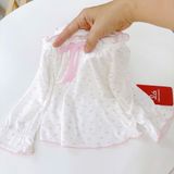  Bộ dài tay cho bé gái sợi sồi Modal Lá Homewear MOD7, đồ ngủ cho bé mềm mát dễ thương 