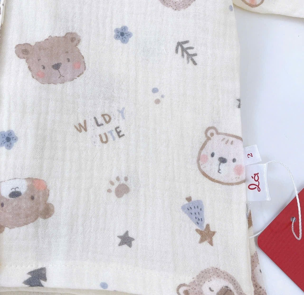  Pizama cho bé xô muslin Lá Homewear XM05, đồ bộ dài tay bé trai gái mềm mát thấm hút 
