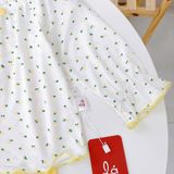  Bộ dài tay cho bé gái sợi sồi Modal Lá Homewear MOD7, đồ ngủ cho bé mềm mát dễ thương 