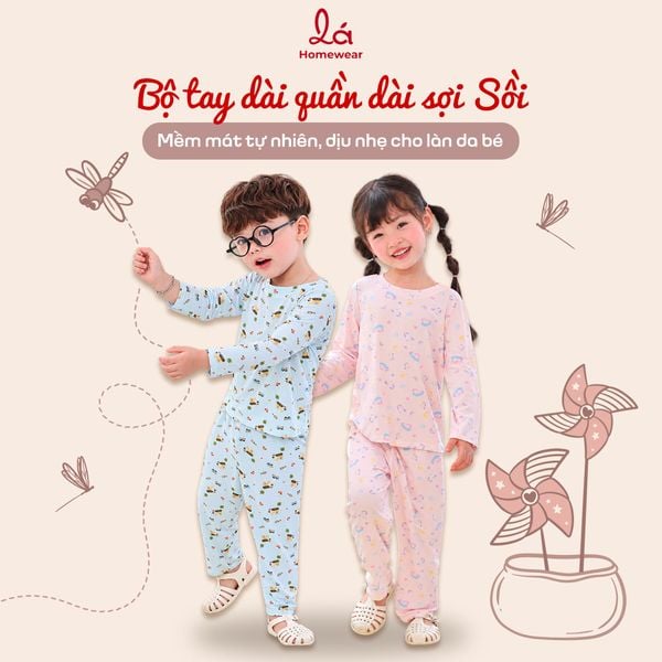  Bộ ngủ dài tay sợi Sồi Modal Lá Homewear M15, đồ bộ dài mặc ngủ mềm mát kỳ lân xe oto 