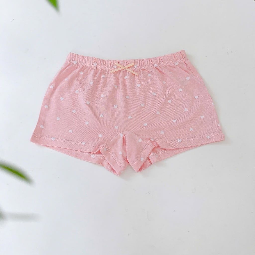  Quần chip đùi bé gái 95% Modal sợi Sồi Lá Homewear A392, combo 3 quần mặc váy trẻ em gái melody 