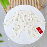  Bộ dài tay bé trai Lá Homewear TCL5, đồ ngủ bé trai vài tencel lycra mềm mỏng mát 