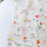  Bộ tay ngắn quần dài xô cotton Lá Homewear A339, đồ ngủ cộc tay bé gái quần bí dễ thương mềm mát 