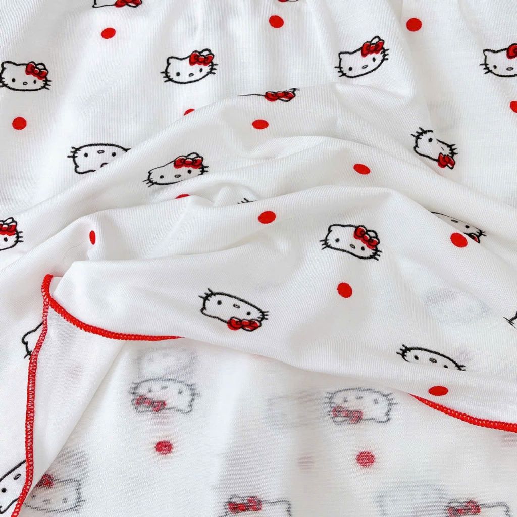  Bộ tay dài bé gái sợi sồi Modal Lá Homewear MOD5, đồ ngủ cho bé babydoll mát mềm phối bèo dễ thương 