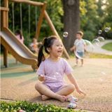  Bộ đùi bé gái chấm bi Lá Homewear LC02, đồ bộ cộc tay bé gái vải Lyocell Cotton phối bèo dễ thương 