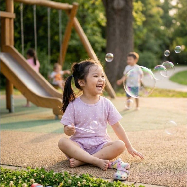  Bộ đùi bé gái chấm bi Lá Homewear LC02, đồ bộ cộc tay bé gái vải Lyocell Cotton phối bèo dễ thương 
