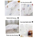  Đồ dài tay bé gái xô cotton Lá Homewear XCL17, bộ ngủ cho bé mềm mát thấm hút, pizama trẻ em 