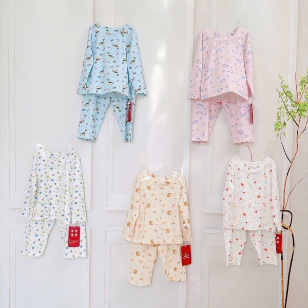  Bộ ngủ dài tay sợi Sồi Modal Lá Homewear M15, đồ bộ dài mặc ngủ mềm mát kỳ lân xe oto 