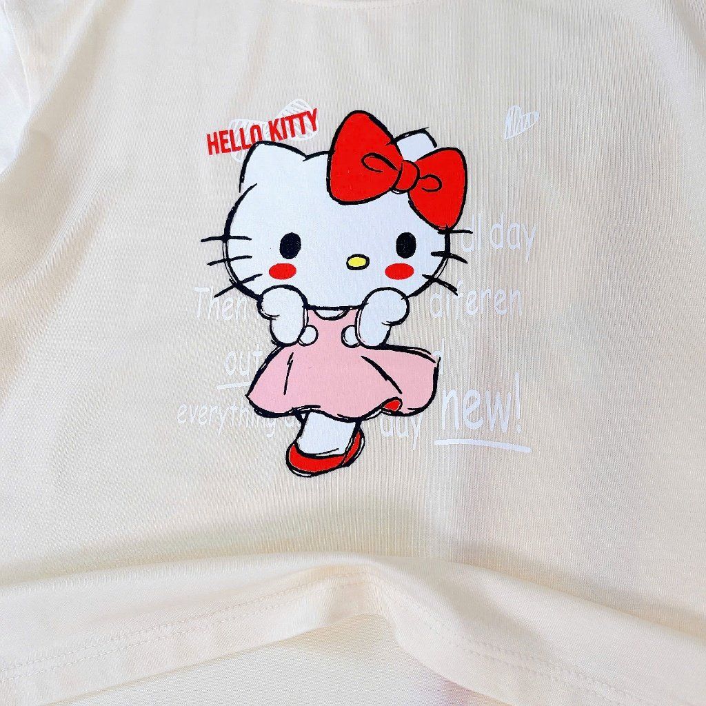  Bộ tay ngắn quần dài cho bé 95% sợi sồi Modal Ice Cool Lá Homewear A331, đồ ngủ cộc tay bé trai gái khủng long kitty 