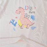  Bộ tay ngắn quần dài cho bé 95% sợi sồi Modal Ice Cool Lá Homewear A331, đồ ngủ cộc tay bé trai gái khủng long kitty 